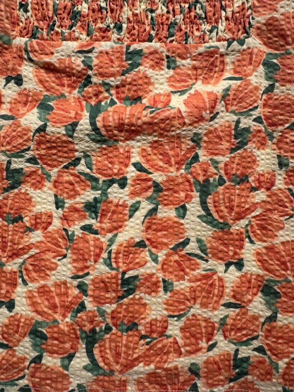 NWT Salt Floral Textured Puff Sleeve Blouse Size Large Cottagecore Boho - Picture 6 of 7